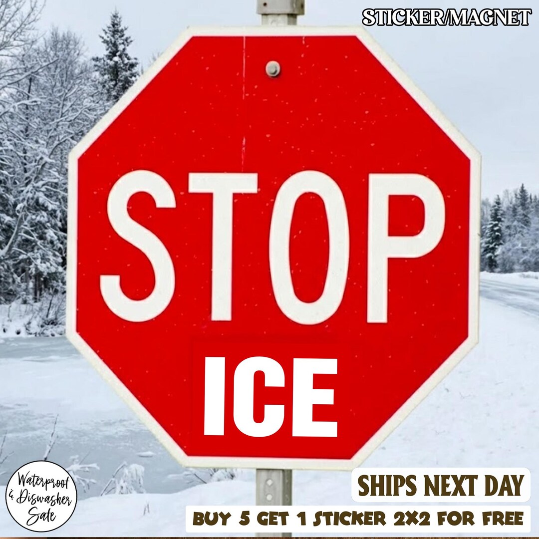 Stop ICE Sticker/magnet, Anti-ice Sticker, Resist, Immigrant Rights ...