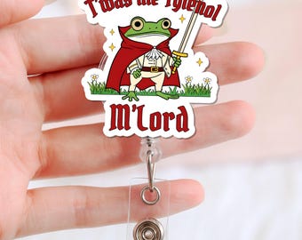 Twas the Tylenol Badge Reel, Nurse Badge Reel, Cute Medication Vial ID Holder, Neurodiversity Badge Reel, Acetaminophen Badge Reel, Anti-RFK