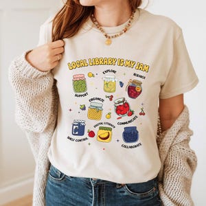 Local Library Is My Jam Shirt, Librarian Gift, Reading Teacher, Bookkeeper, Librarian Appreciation Gift, School Librarian Shirt, Library tee