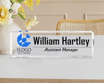 Placa de escritorio personalizada para hombre, placa de escritorio para subgerente, placa de escritorio de oficina, placa de identificación para oficina, decoración de oficina