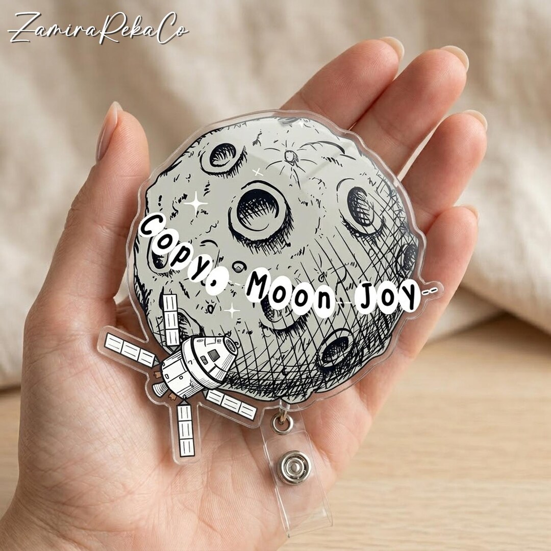Copy, Moon Joy Artemis II Space Badge Reel, Return to the Moon 2026 ...