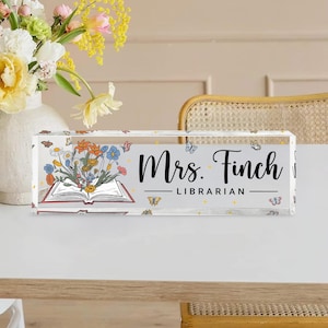 Librarian 1 X 3" Name Tag, Black (3 Pack