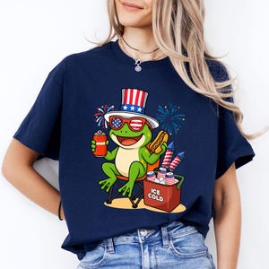 Frog Happy 4th Of July America USA 1776 Shirt, Fourth of July Shirt, Funny Frog Shirt, 4th of July Shirt, American Flag Shirt, USA Shirt