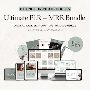 Ultimate PLR & MRR Bundle for Passive Income | Digital Products with Master Resell Rights PLR
