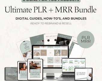 Paquete PLR y MRR definitivo para ingresos pasivos/productos digitales con derechos de reventa maestros PLR