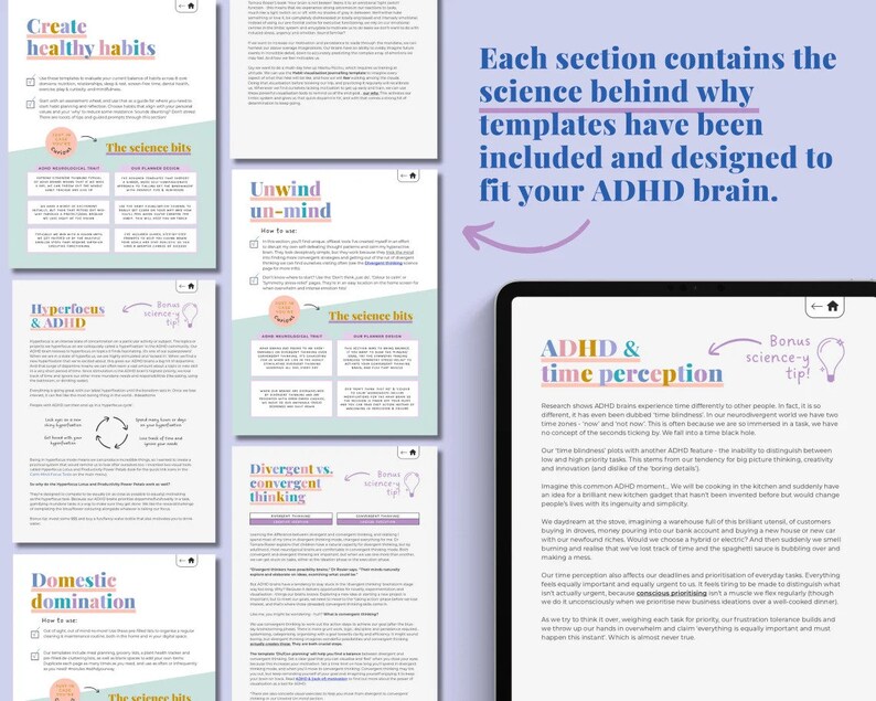 ADHD Digital Planner by a Fellow Adhder - for Ipad, Goodnotes & Android ...