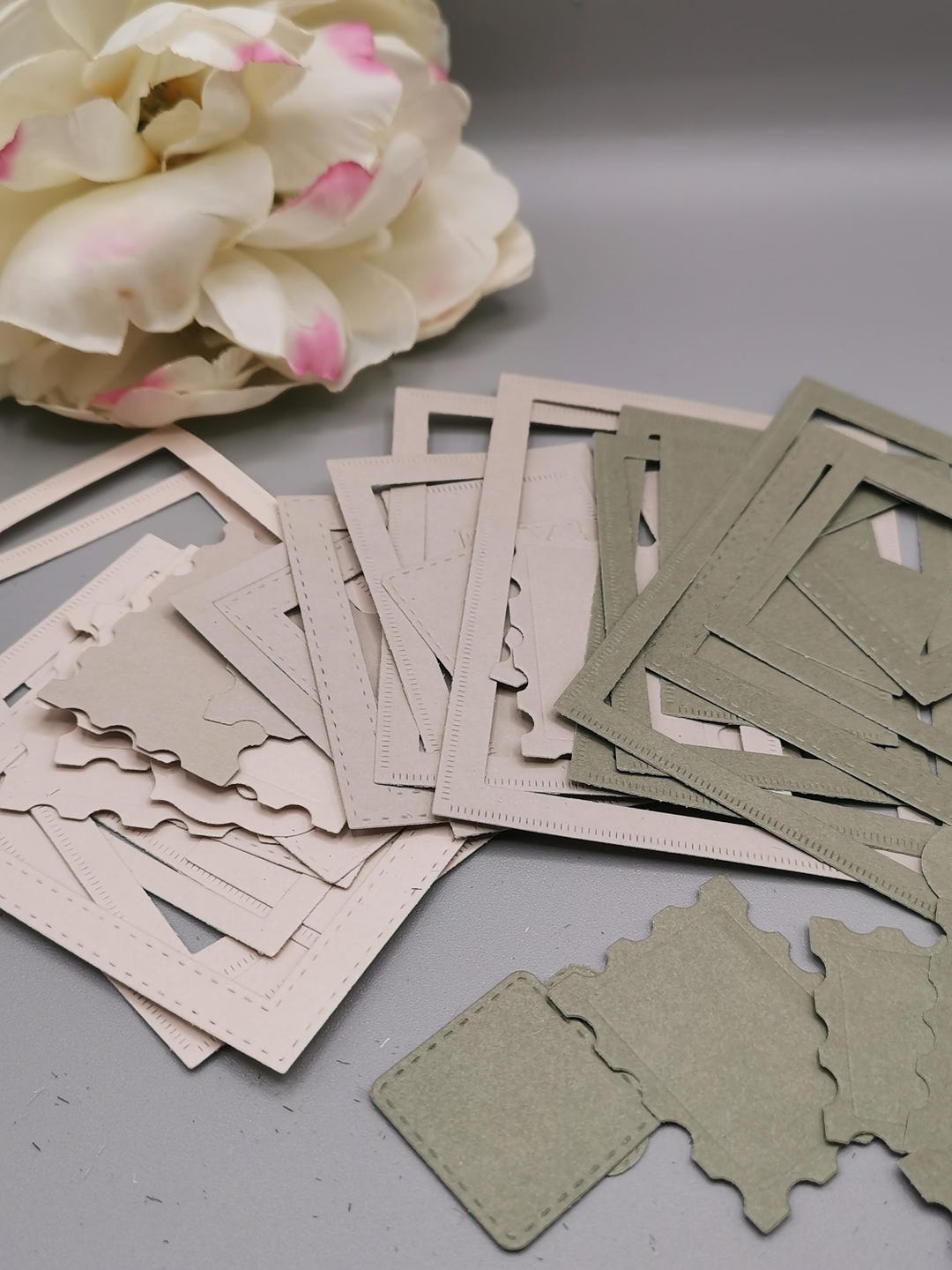 Frames and Cutouts on Plain Paper - Etsy