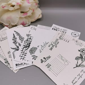 8 cartes de journaling
