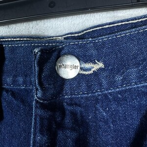 VINTAGE Wrangler Jeans Mens 34 Blue Rapid Transit 80s Denim Straight Leg Cowboy image 3