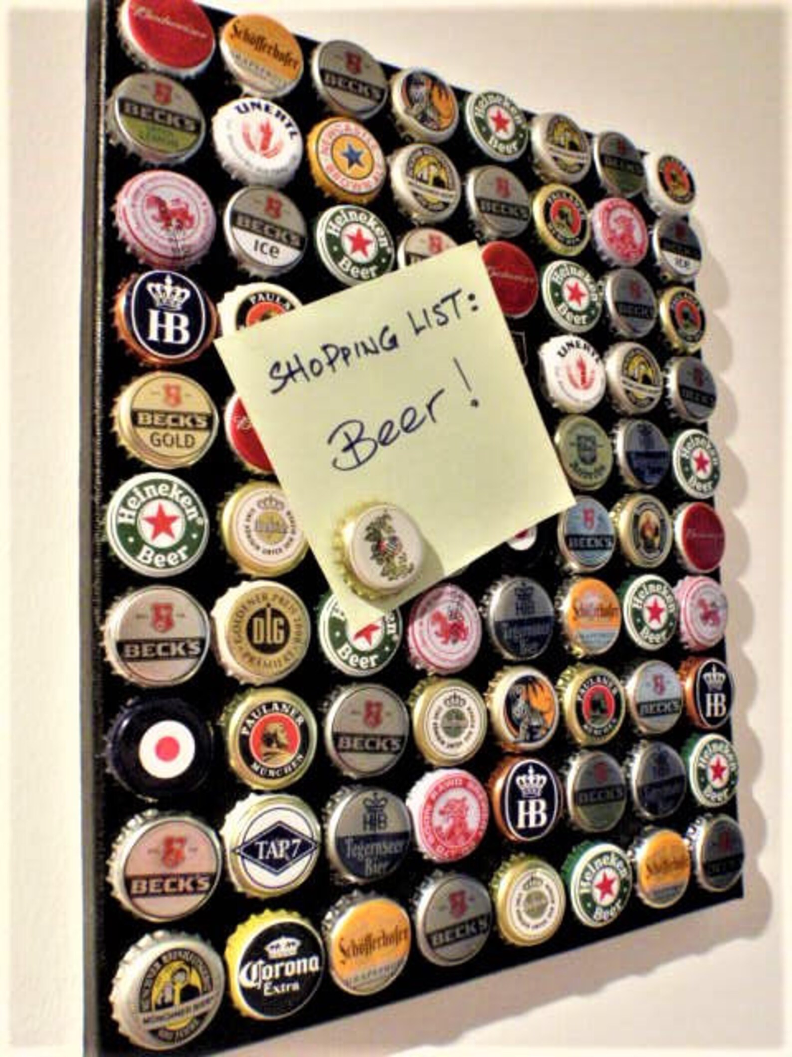 Wall Art Board German Beer Bottle Caps Bottlecap Etsy