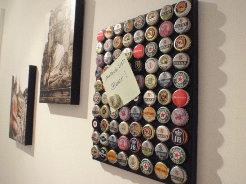 Wall Art Board German Beer Bottle Caps Bottlecap Etsy