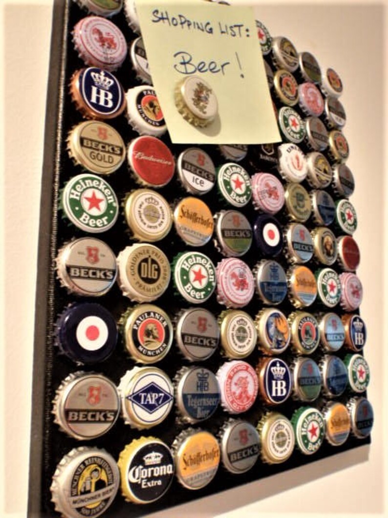 Wall Art Board German Beer Bottle Caps Bottlecap Etsy