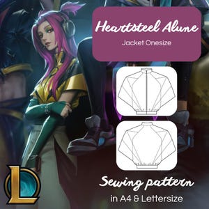 Heartsteel Alune Jacket sewing pattern for cosplay league of legends