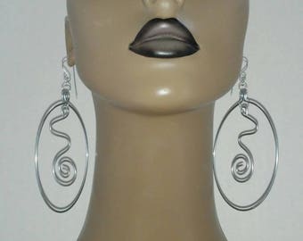 Beautiful Designed Wire Hoop Earrings Wire Earrings, Dangling Earrings, Large Earrings, Womens Earrings, Jewelry, Hoop Earrings