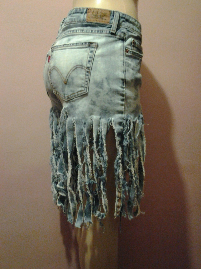 Womens Shorts Custom Made to Order Only Uniquely Cut Womens Denim Short Uncycle Jean Shorts