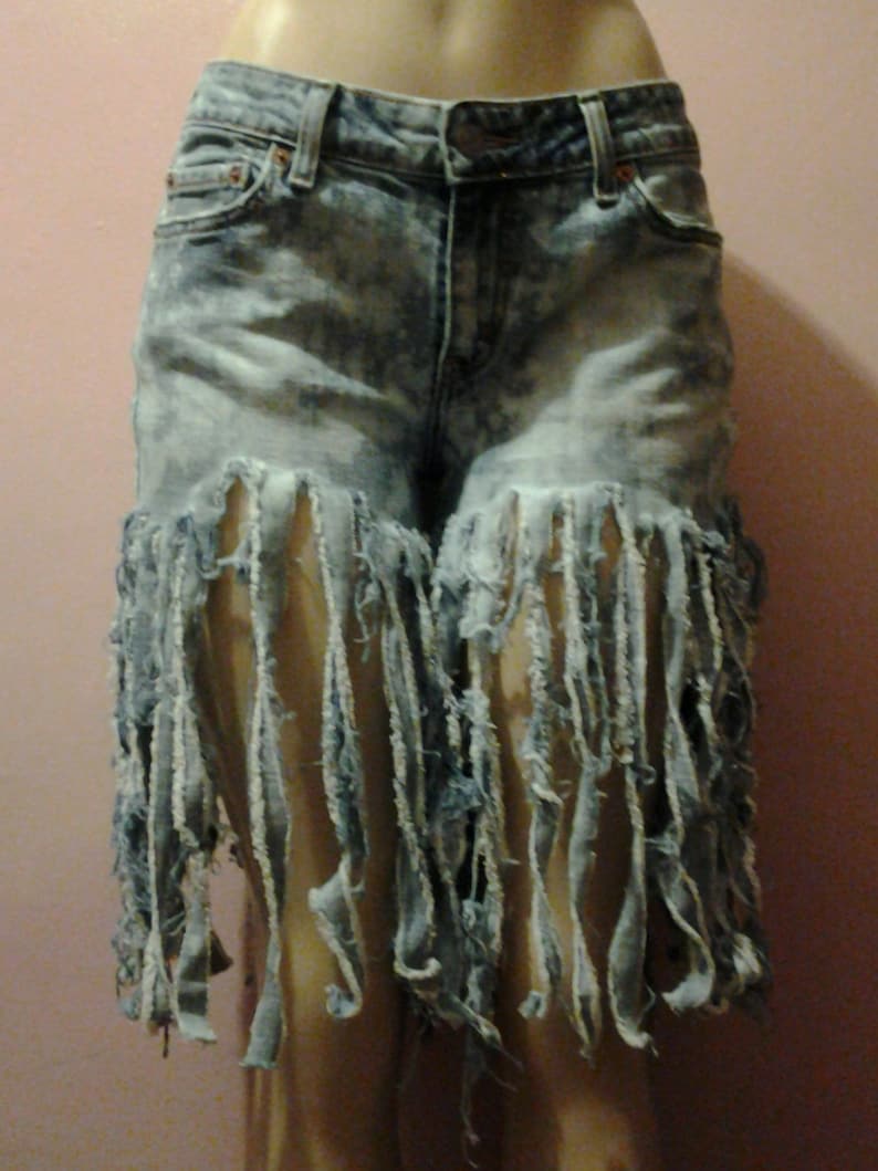 Womens Shorts Custom Made to Order Only Uniquely Cut Womens Denim Short Uncycle Jean Shorts
