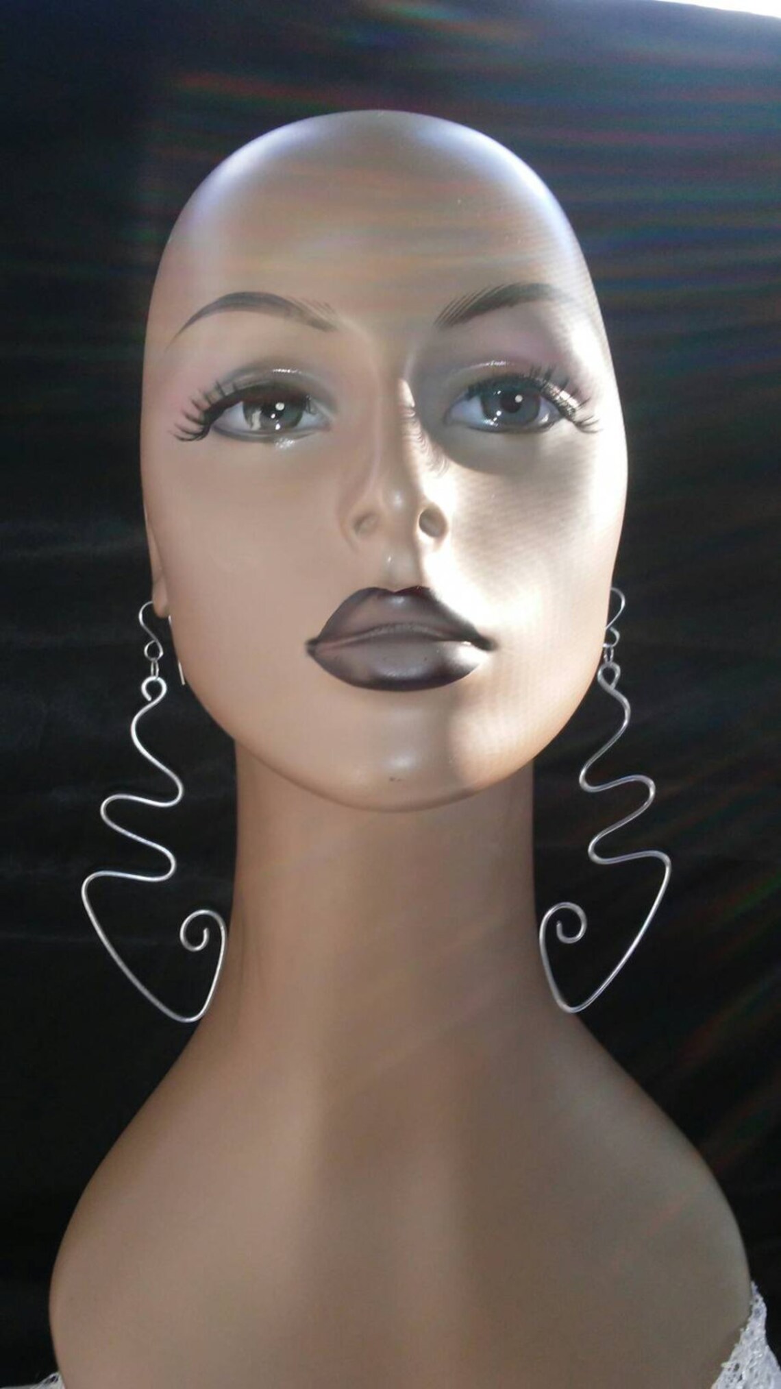 Uniquely Shape Wire Earrings, Long Earrings, Womens Earrings, Ladies