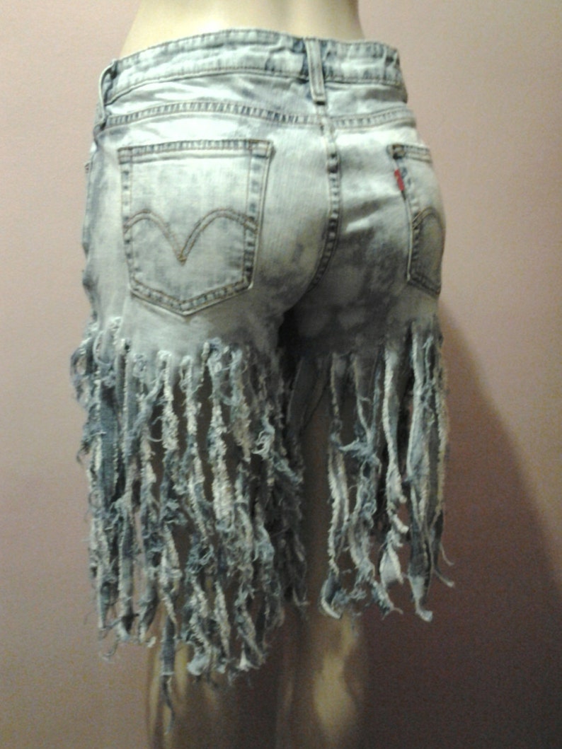 Womens Shorts Custom Made to Order Only Uniquely Cut Womens Denim Short Uncycle Jean Shorts