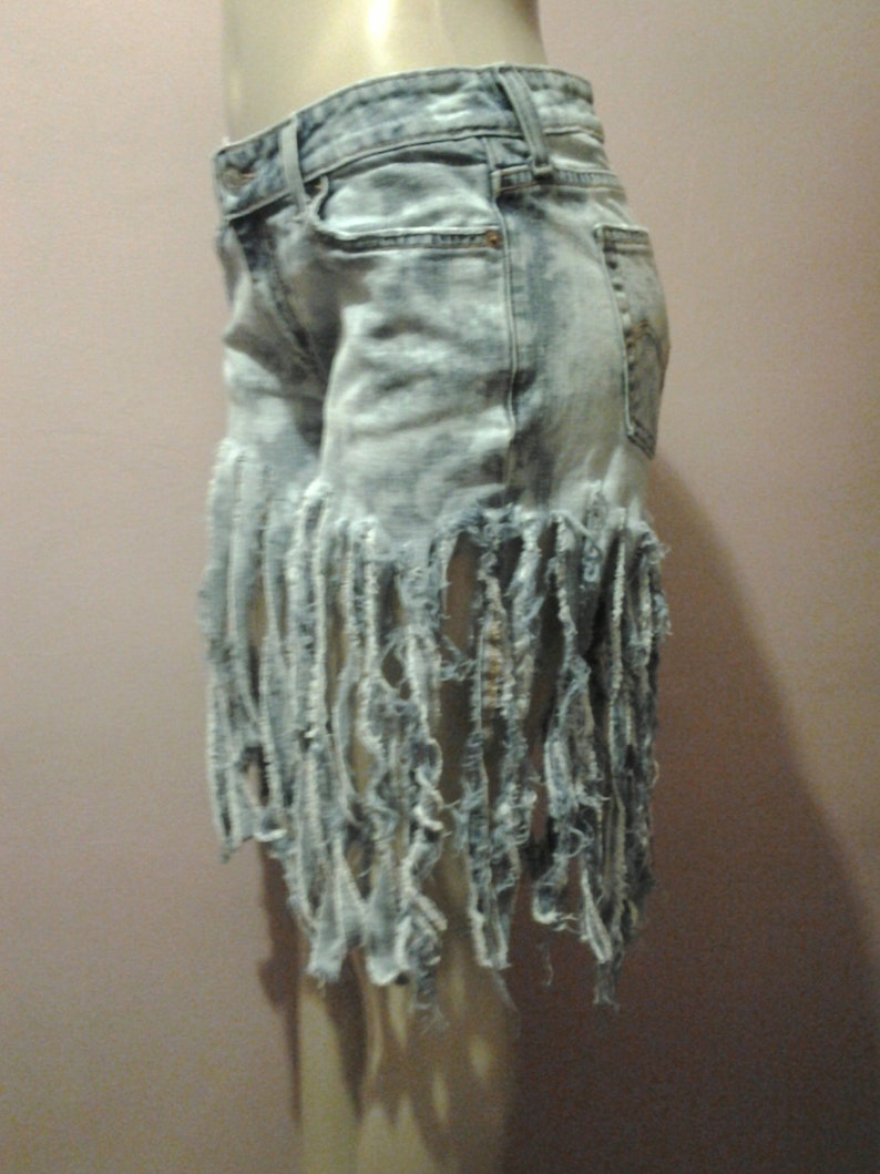 Womens Shorts Custom Made to Order Only Uniquely Cut Womens Denim Short Uncycle Jean Shorts