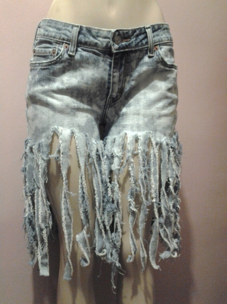 Womens Shorts Custom Made to Order Only Uniquely Cut Womens Denim Short Uncycle Jean Shorts