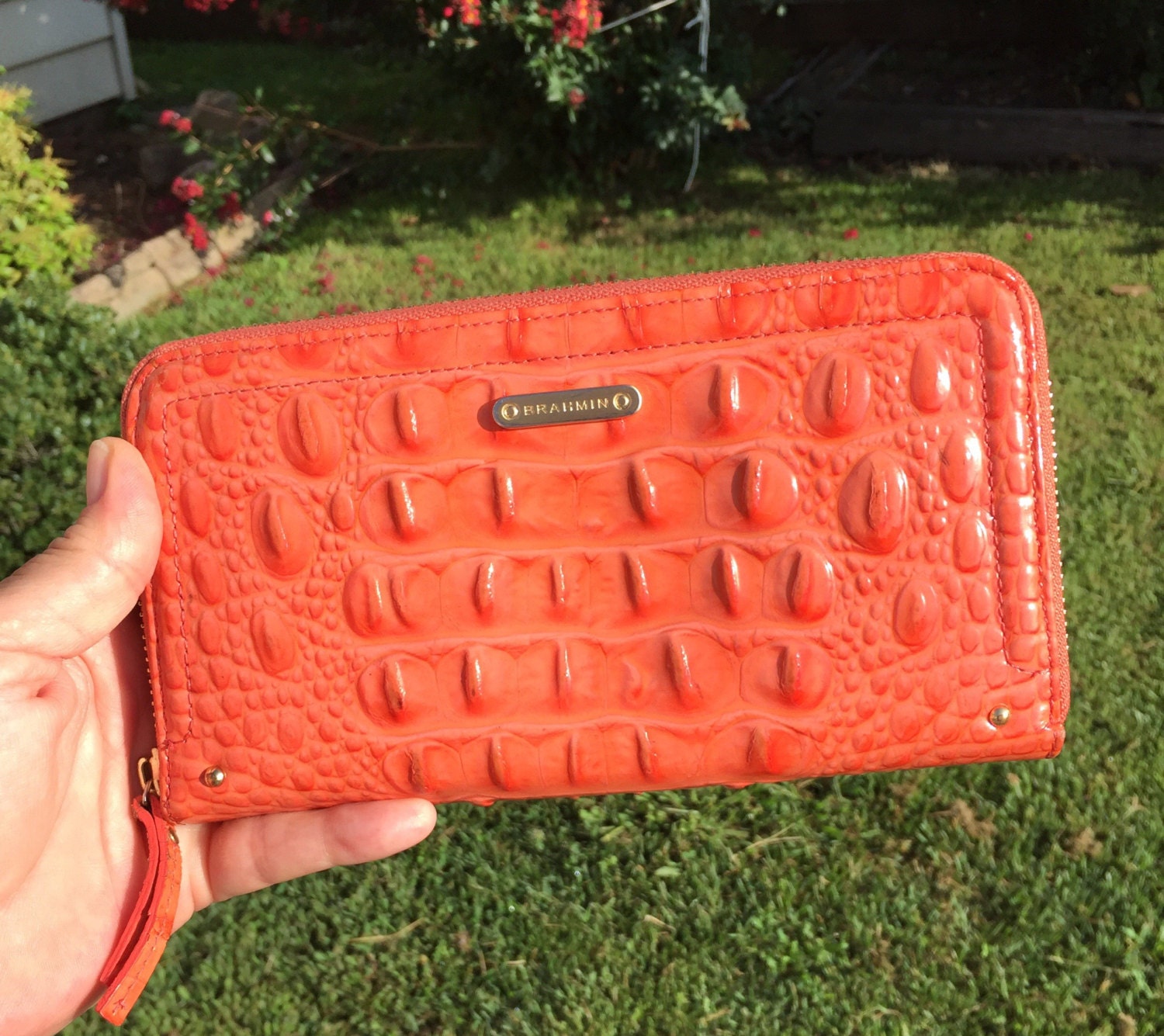 brahmin suri zip around wallet