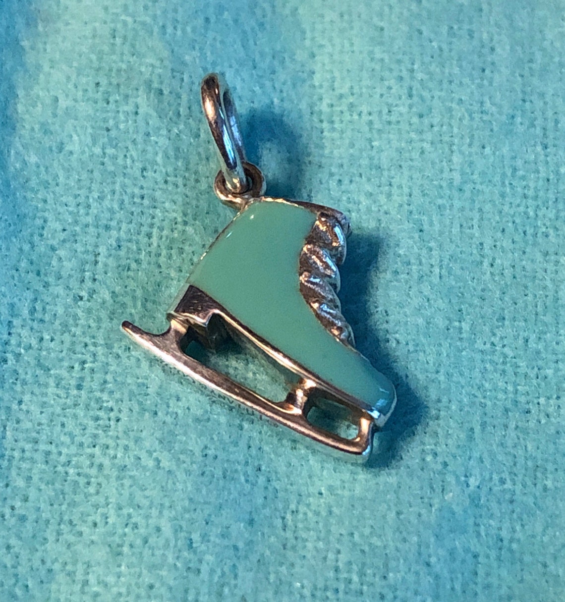 Tiffany & Co RARE Blue Enamel Ice Skate Charm RARE Find Etsy