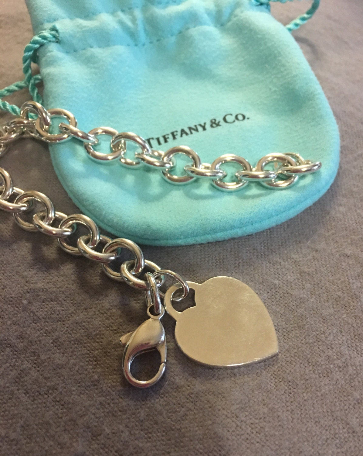 Vintage Tiffany \u0026 Co Blank Heart Disc 