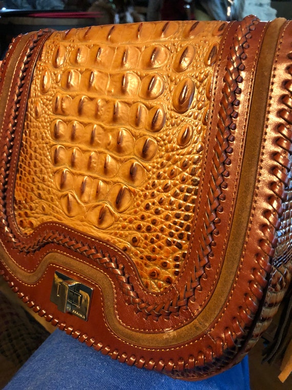 Vintage Brahmin Sonny Toasted Almond Dalton - Ful… - image 1