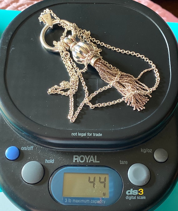 Vintage Tiffany and CO Vintage Tassel Dangling Necklace pendant