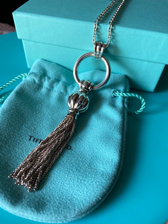 Vintage Tiffany and CO Vintage Tassel Dangling Necklace pendant