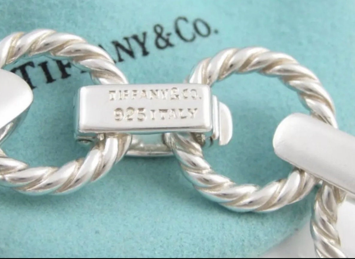 Vintage Estate Rare Tiffany & Co Twisted Rope Link Bracelet - Etsy