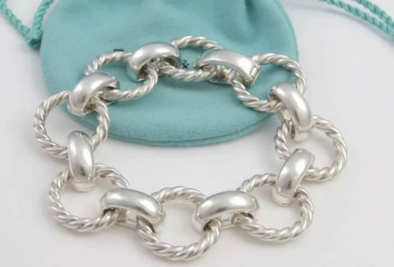 Vintage Estate Rare Tiffany & Co Twisted Rope Link Bracelet - Etsy