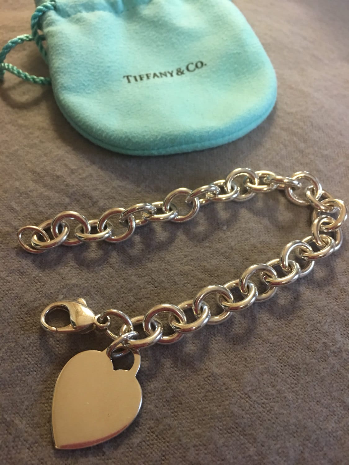 Vintage Tiffany \u0026 Co Blank Heart Disc 