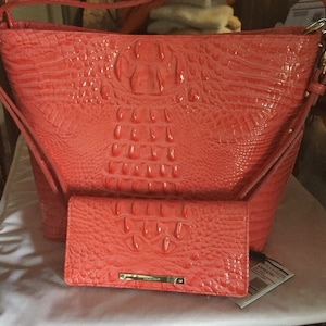 BRAHMIN RED LACQUER, VALENTINES DAY RED BAG