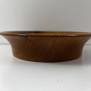 7.5” hand turned  oak  bowl