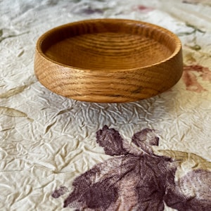 Cute little hand turned oak bowl