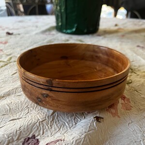 hand turned cherry bowl