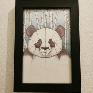 Carte Postale reproduction - Panda