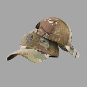 Gorra ligera de camuflaje de Punisher