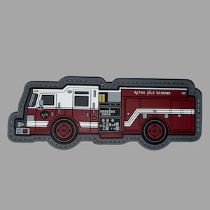 Feuerwehrauto Aufnäher