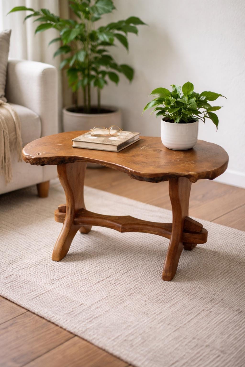 Organic low coffee table - Etsy 日本