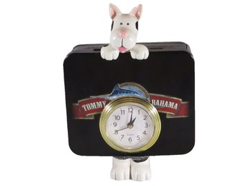 Dog Cigar Box Clock