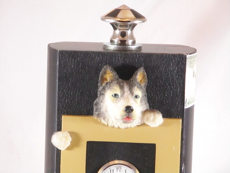 Dog Cigar Box Clock