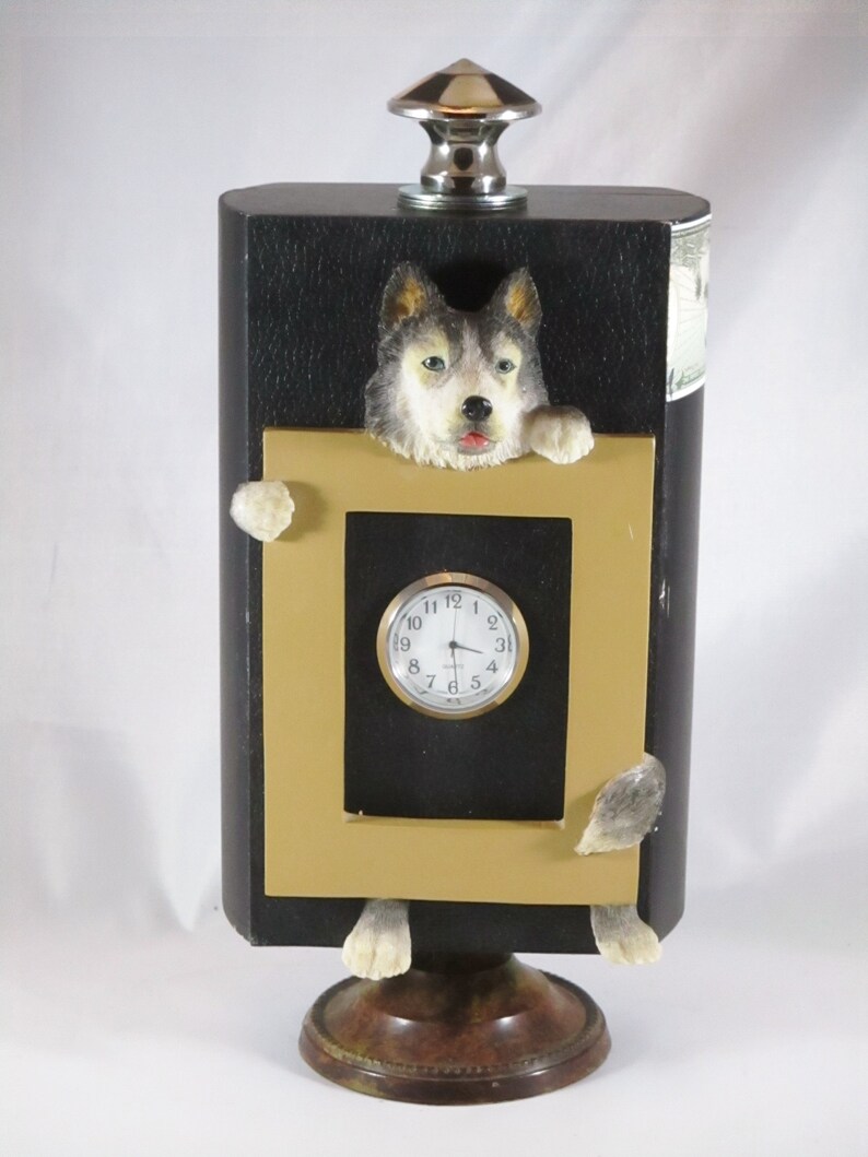 Dog Cigar Box Clock