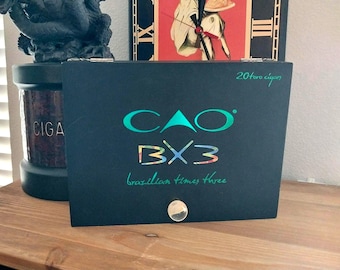 BX3 Treasure Box | Bold Collector’s Keepsake | Upcycled Cigar Box | Unique Storage | Handmade Gift | Valet Box