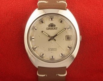 ヴィンテージ オリエント 自動巻き メンズ 21 ジュエル 日本製 腕時計