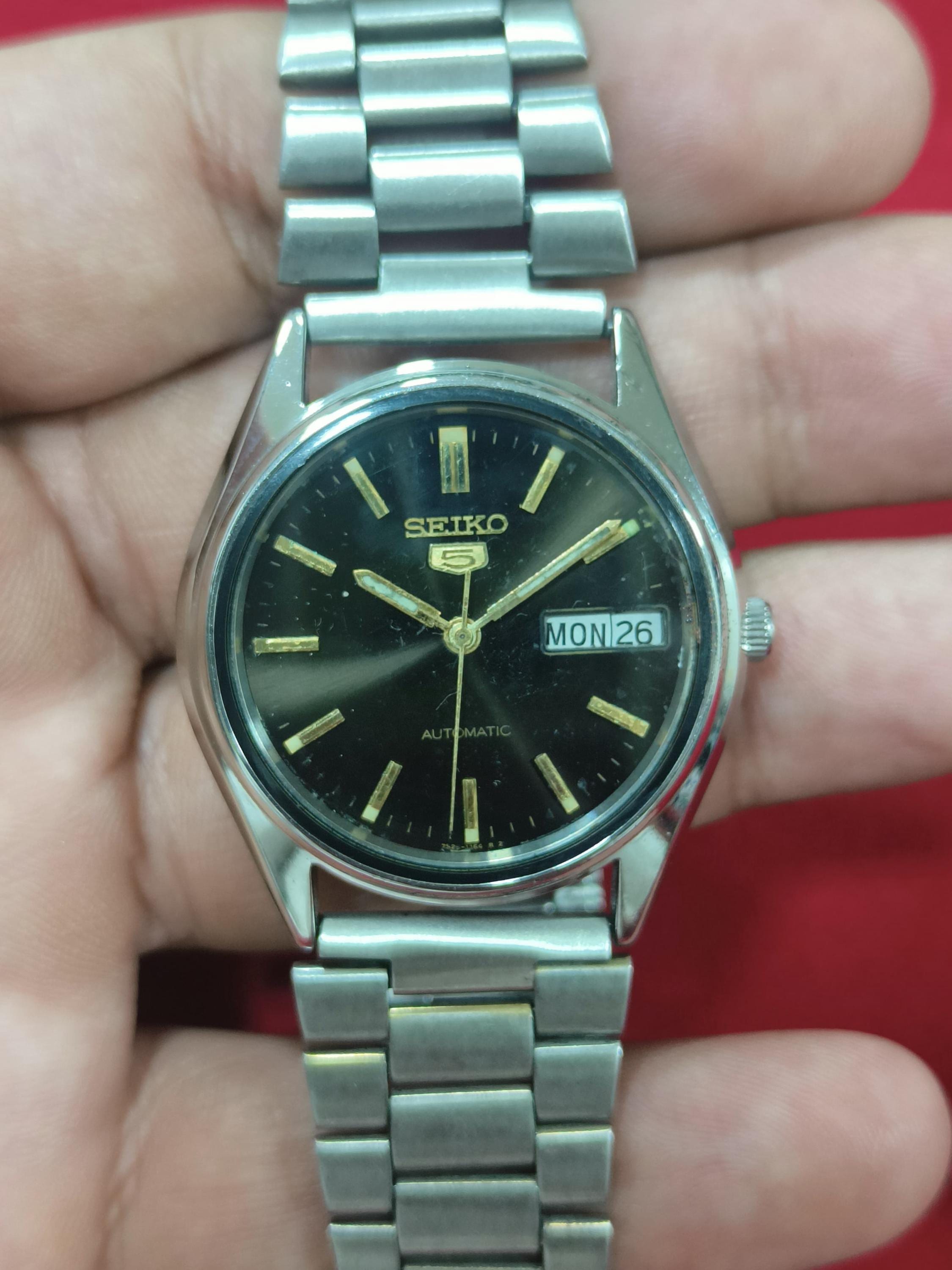 Used - Seiko Watch Seiko 5 Automatic Watch 6119-8030 Silver Dial 36mm Men main image 2