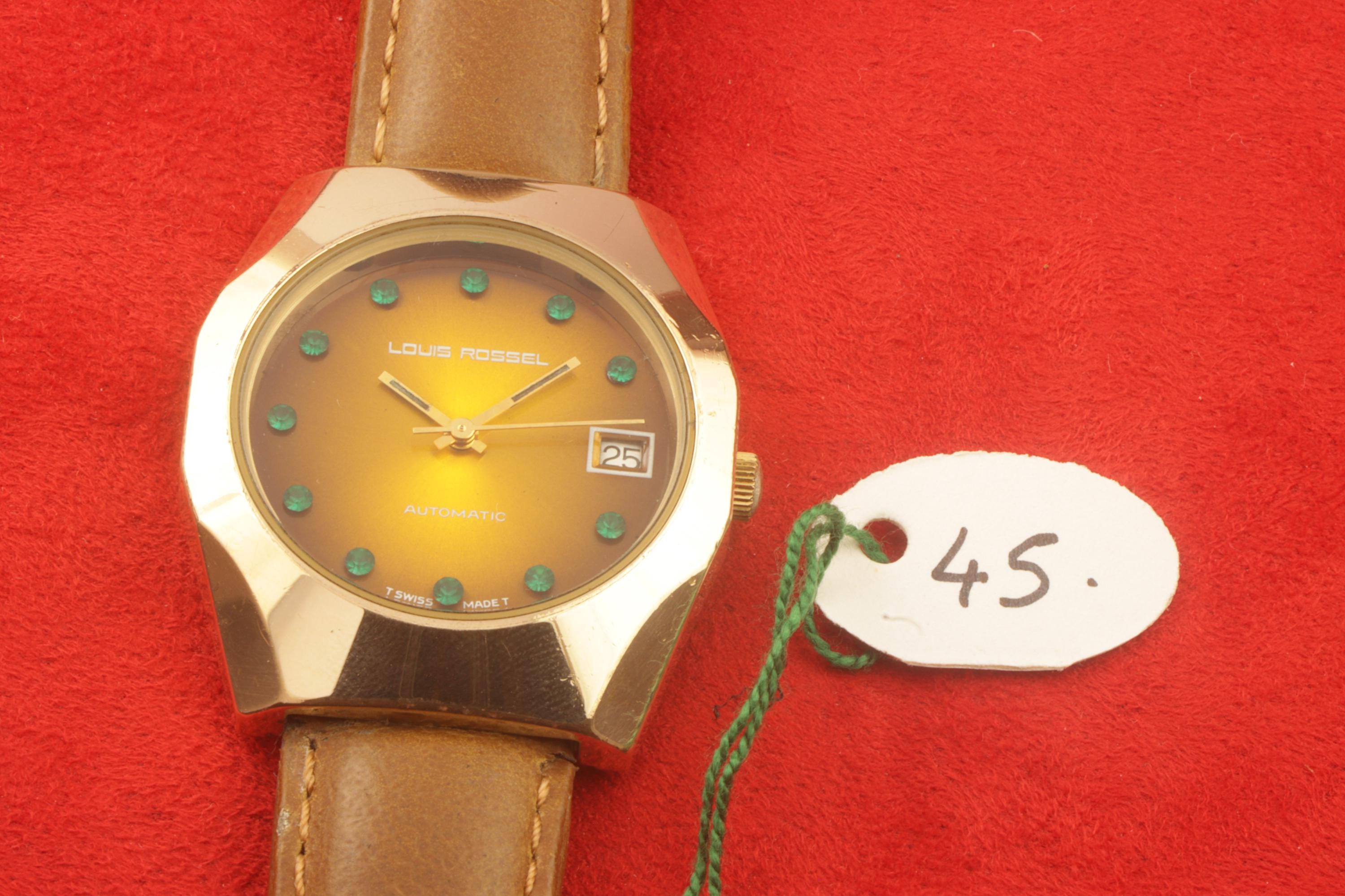 Vintage Original LOUIS ROSSEL Automatic Mens SWISS Working Wrist 