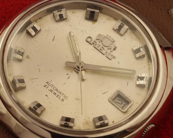 ヴィンテージ オリエント 自動巻き メンズ 21 ジュエル 日本製 腕時計