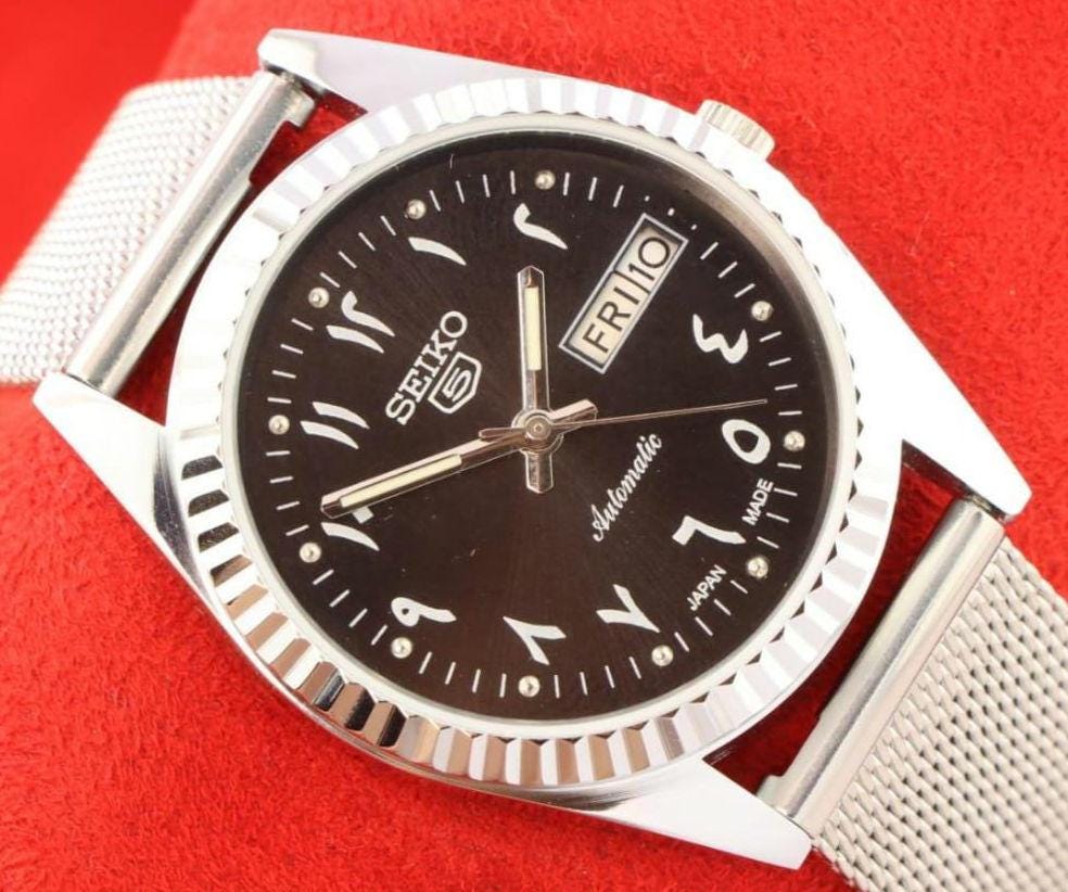 ヴィンテージSEIKO5 自動巻き時計 21ジュエル Vintage Seiko 5 Automatic 21 Jewel Movement No.7S26-02M0 Day
